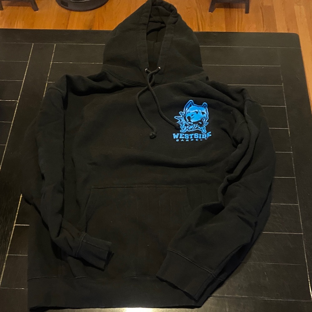 Westside Barbell men’s black hooded sweatshirt, size XL